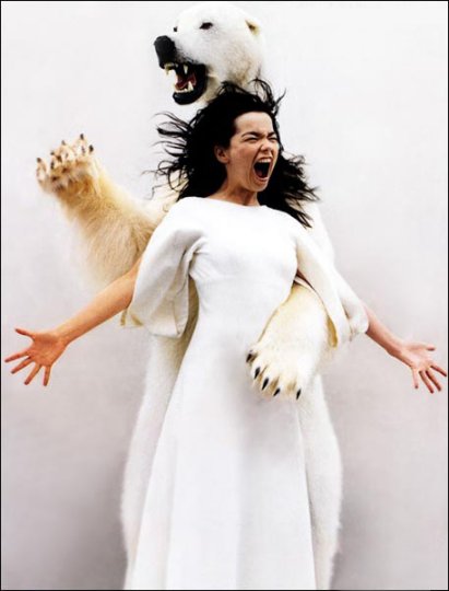 Bjork's swan dress is VERY tame for her